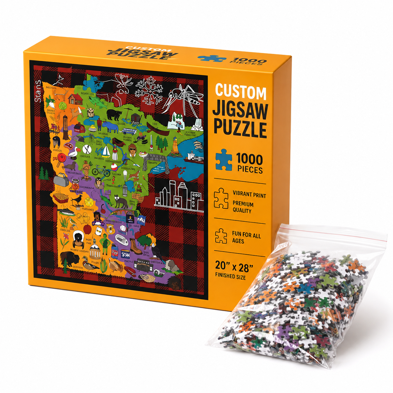 Minnesota Large Puzzle 1000 Pieces
