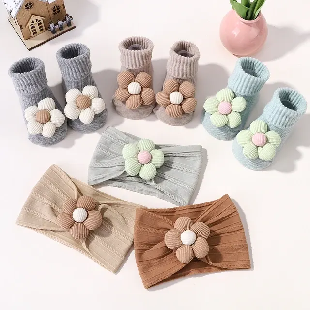 Baby Headband and Socks Set 2
