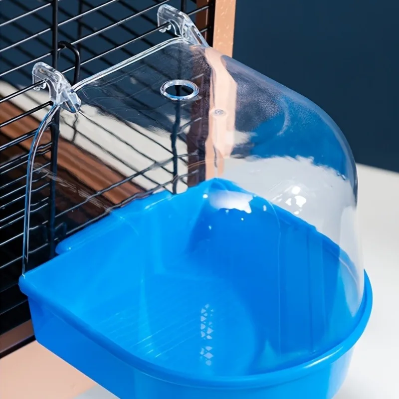 Clear Bird Bath with Splash Guard 4