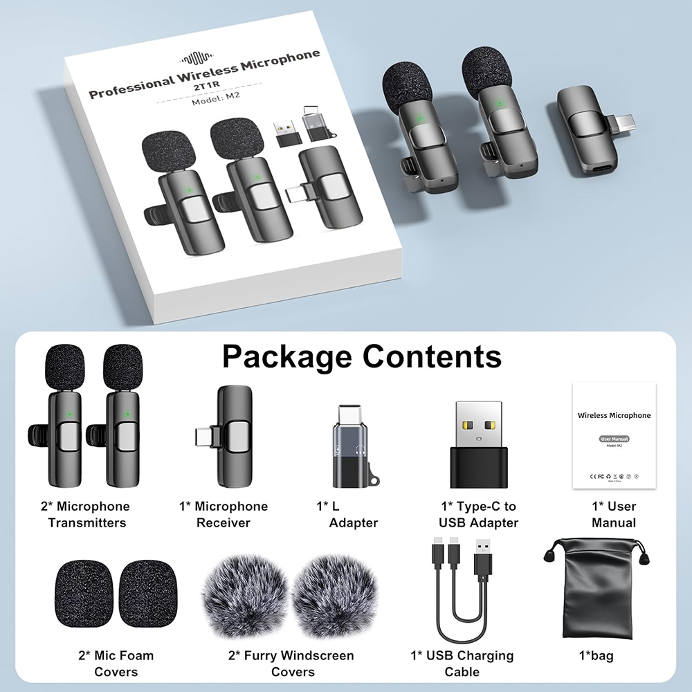 Wireless Lavalier Microphone for Smartphones 3