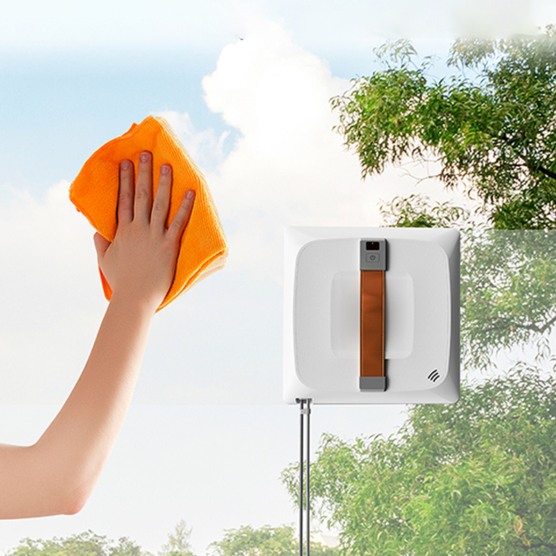 Electric Square Window Cleaning Robot Dual Spray With 3