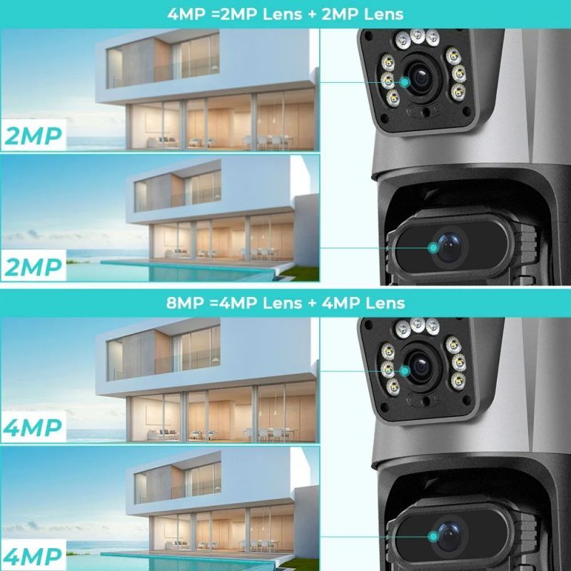 Dual-Lens 4G Security Camera with Night Vision 3