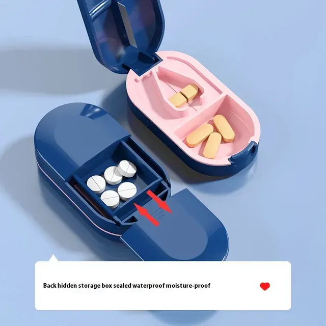 Stainless Steel Pill Cutter with Storage Box 3