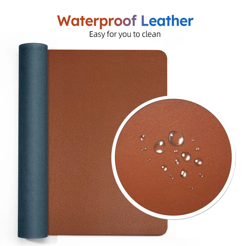 Ultra-Thin Leather Desk Pad 800x400mm 4