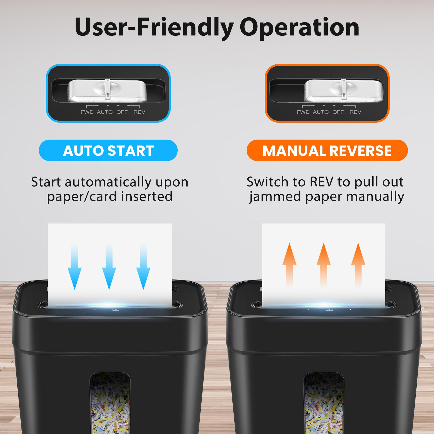 Portable Mini Office Shredder 8 Sheets 3