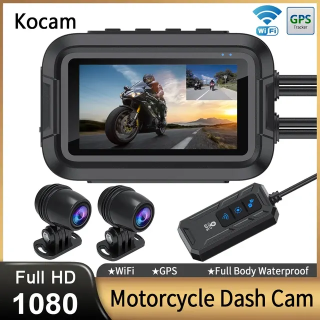 Waterproof Full-Body Motorcycle Dash Cam with WiFi 2
