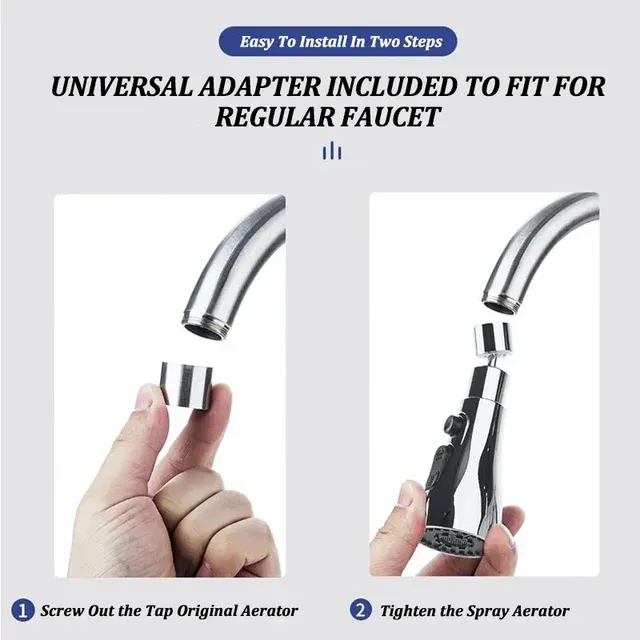 Extendable 360° Kitchen Faucet Extender 4