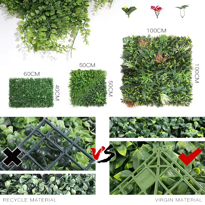 Artificial Jungle Vertical Plant Wall Panels 2