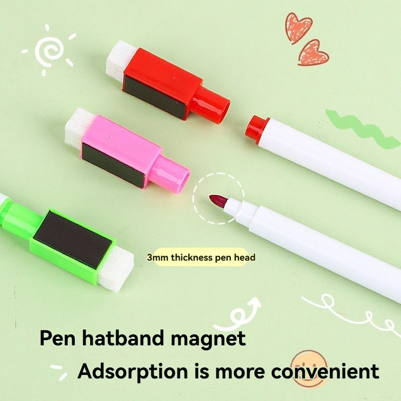 Magnetic Dry-Erase Markers, Assorted Colors 4
