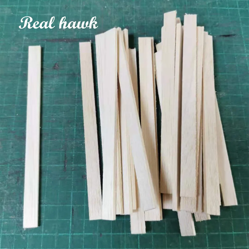 150x10mm Rechteckige Natur Balsa Holz Stick Holzhandwerk Flache 4