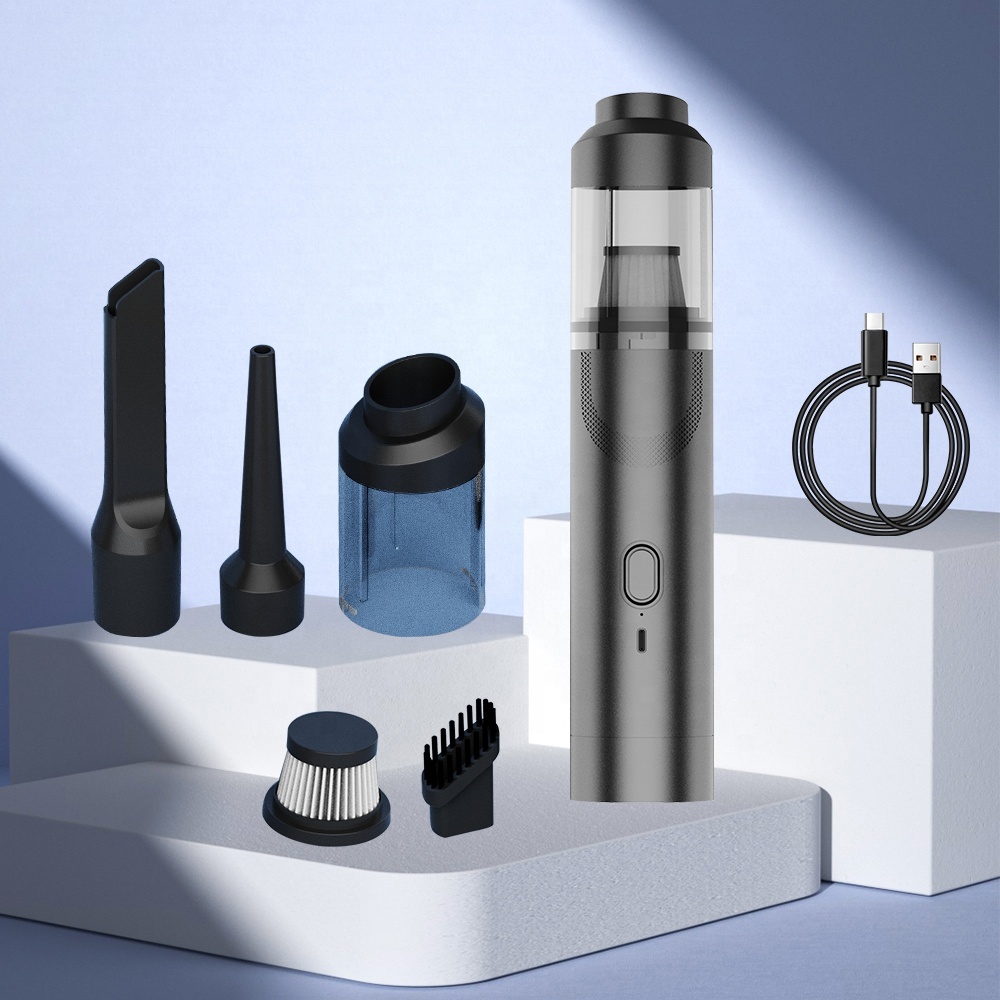 Cordless Mini Handheld Car Vacuum with Air Duster 2