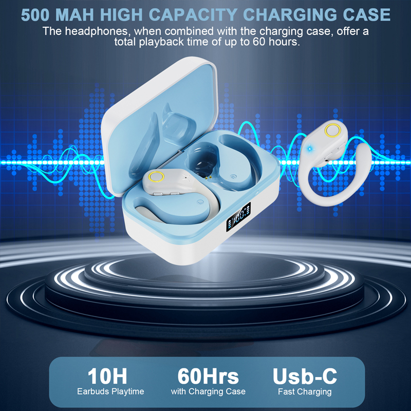 Waterproof Sport Earbuds with Battery Display 3