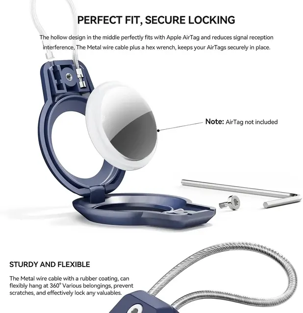 Anti-Lost Tracker Holder Keychain Case 3