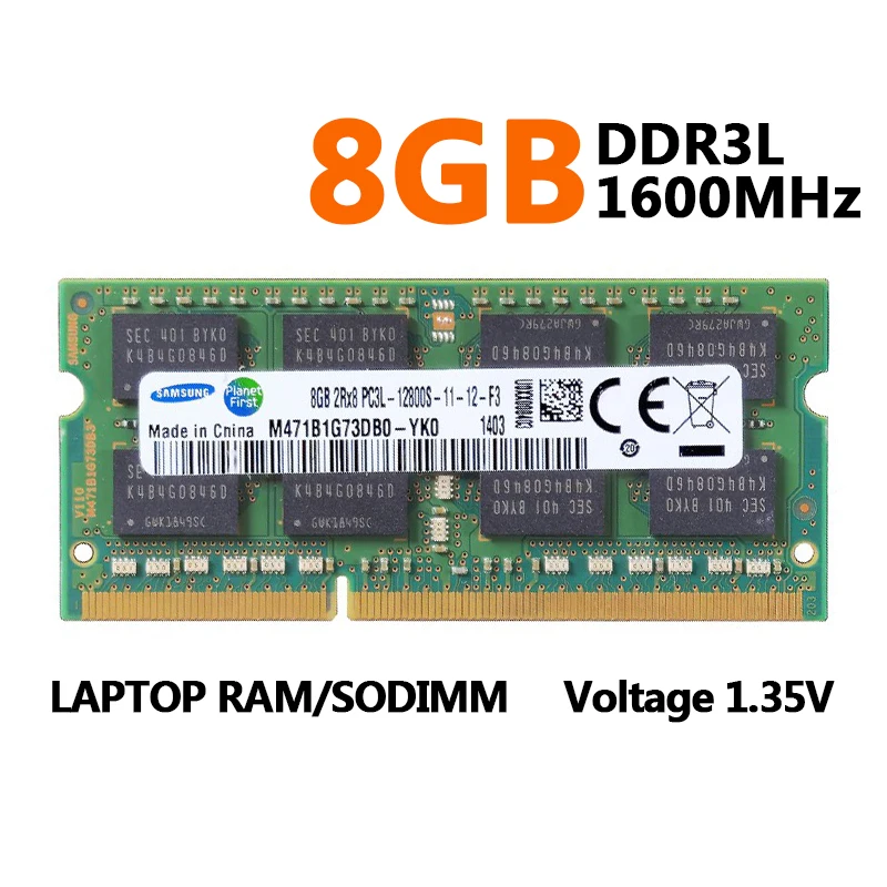 DDR3L Laptop RAM 8GB 1600MHz SO-DIMM 4