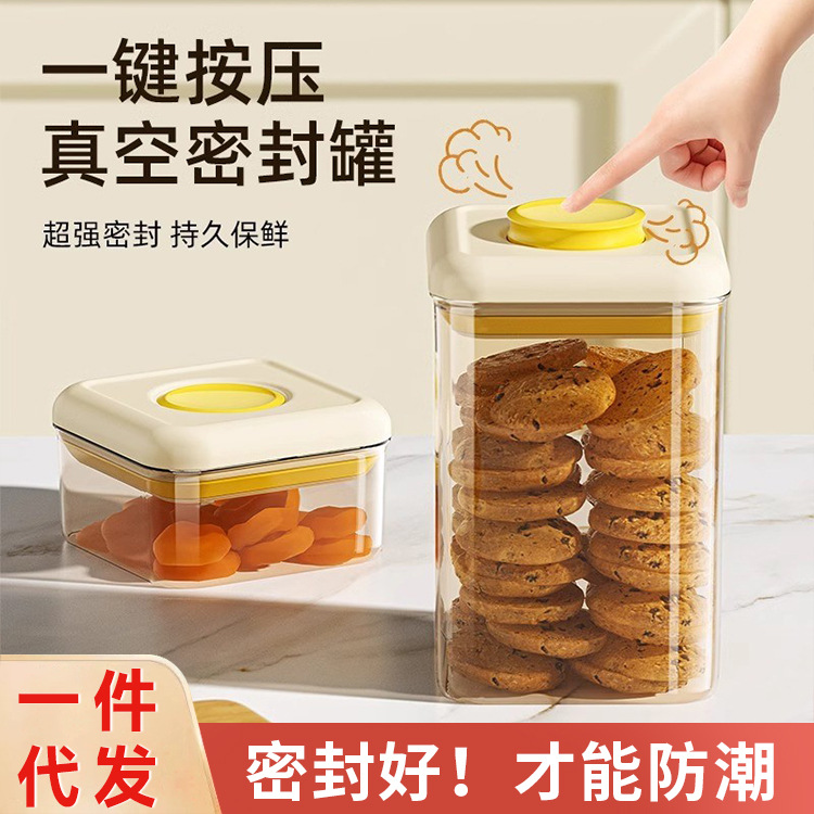 Snack-Vorratsdose mit Vakuumdeckel, feuchtigkeitsgeschützt