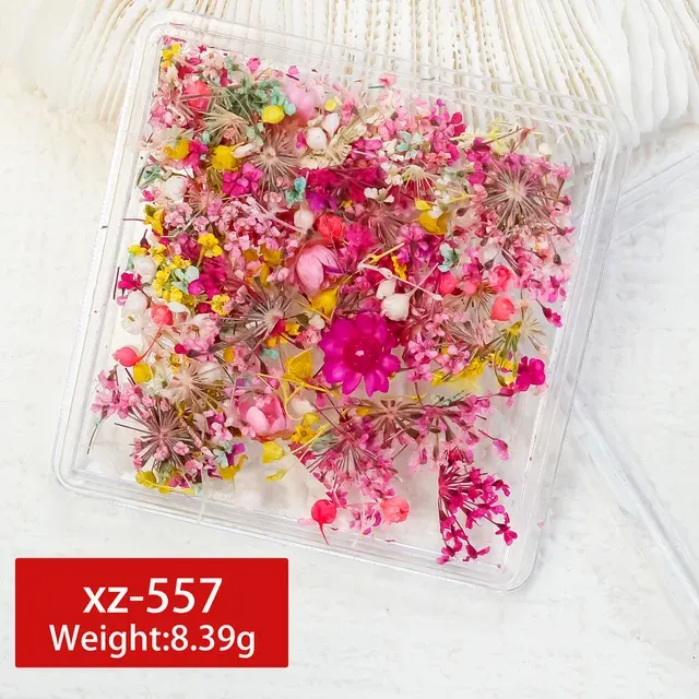 Natural Dried Flower 3D Nail Stickers 4