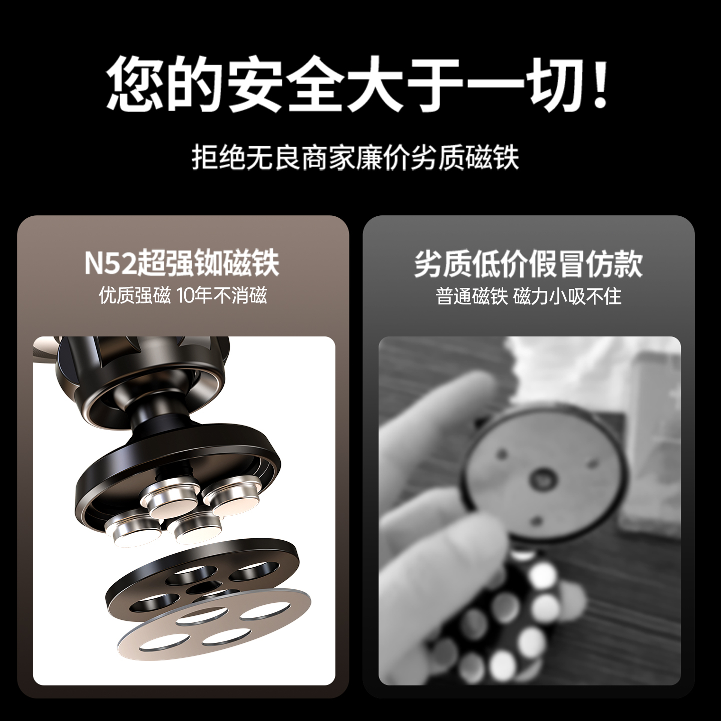 Dual-Sided Magnetic Car Phone Mount 4