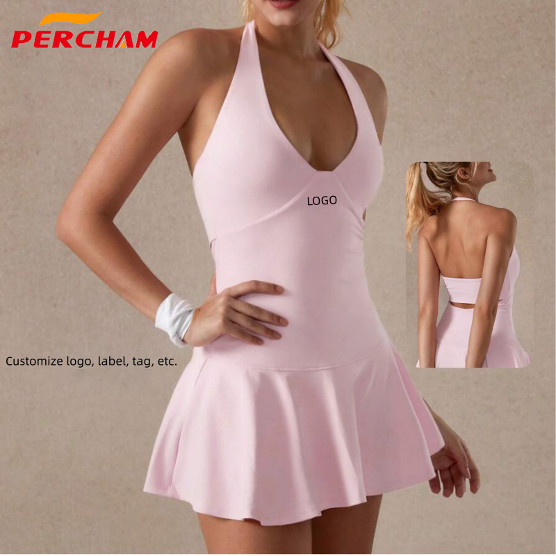 Sleeveless Moisture-Wicking Fitness Dress