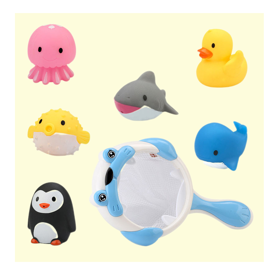 Sea Animal Fishing Bath Toy Set
