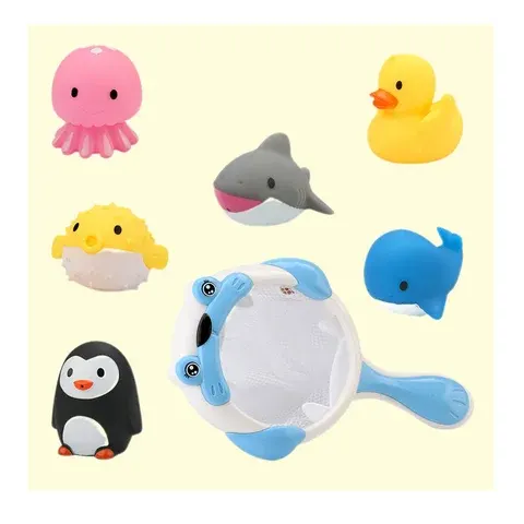 Sea Animal Fishing Bath Toy Set