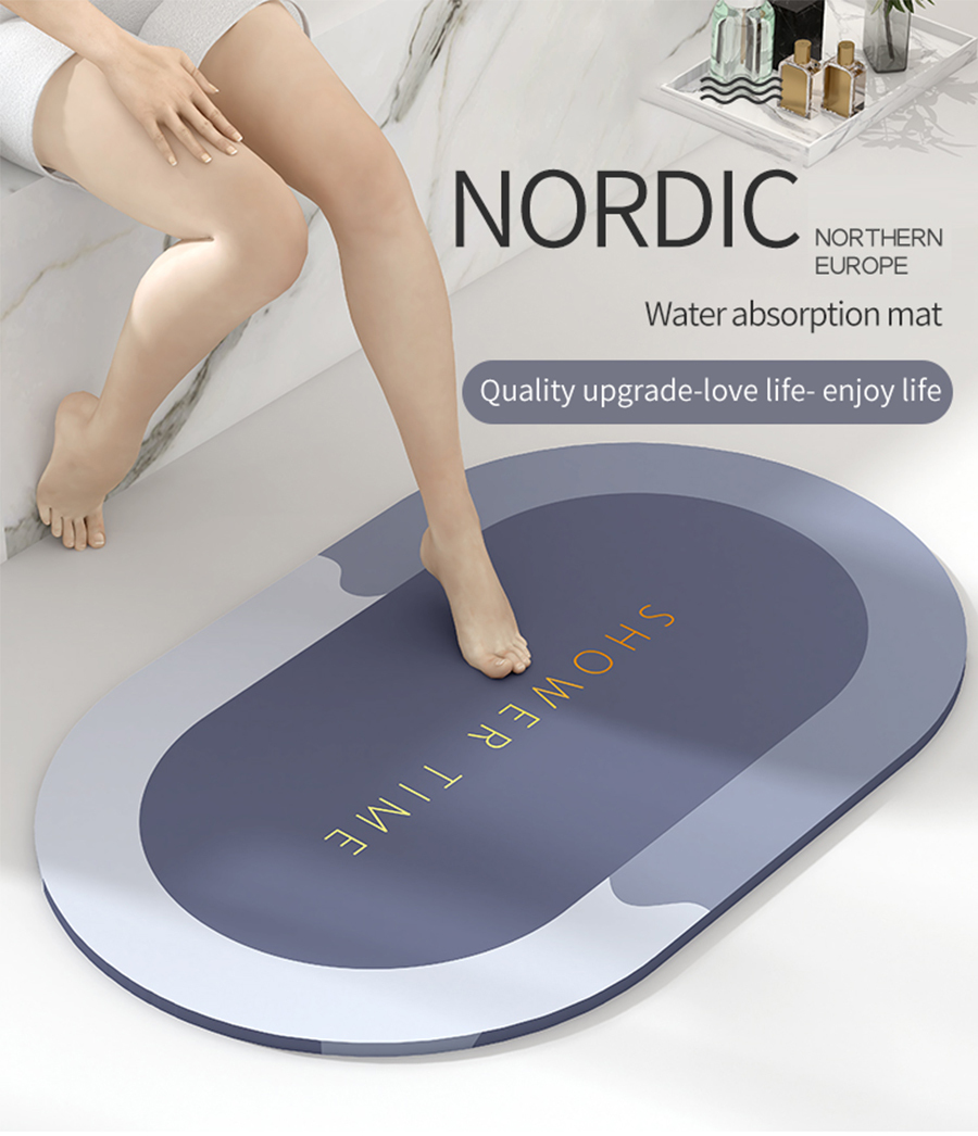 Absorbent Diatomite Bath Mat 2