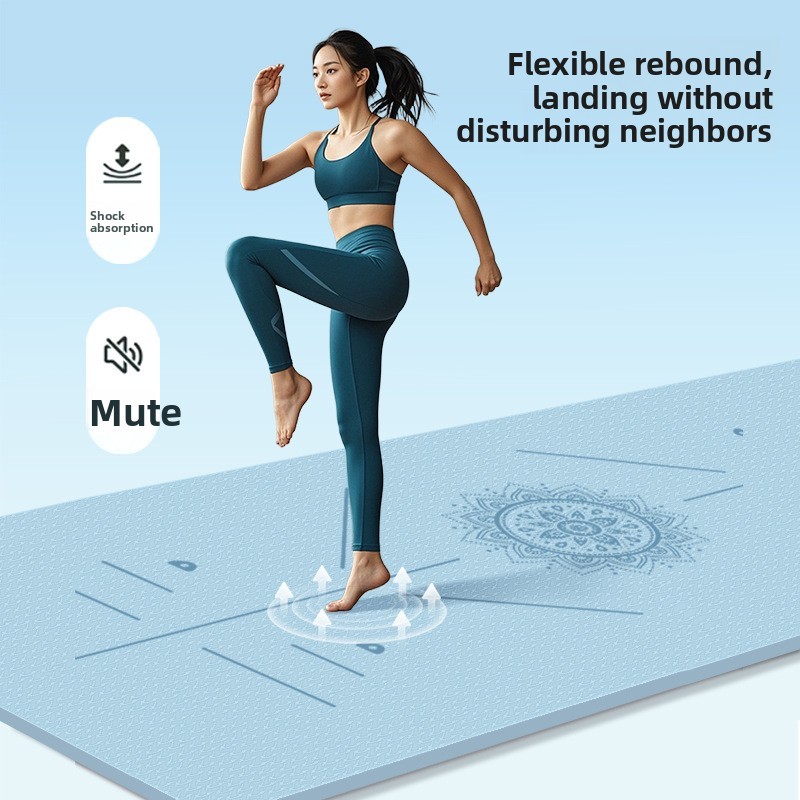 Non-Slip TPE Yoga Mat with Alignment Lines 4