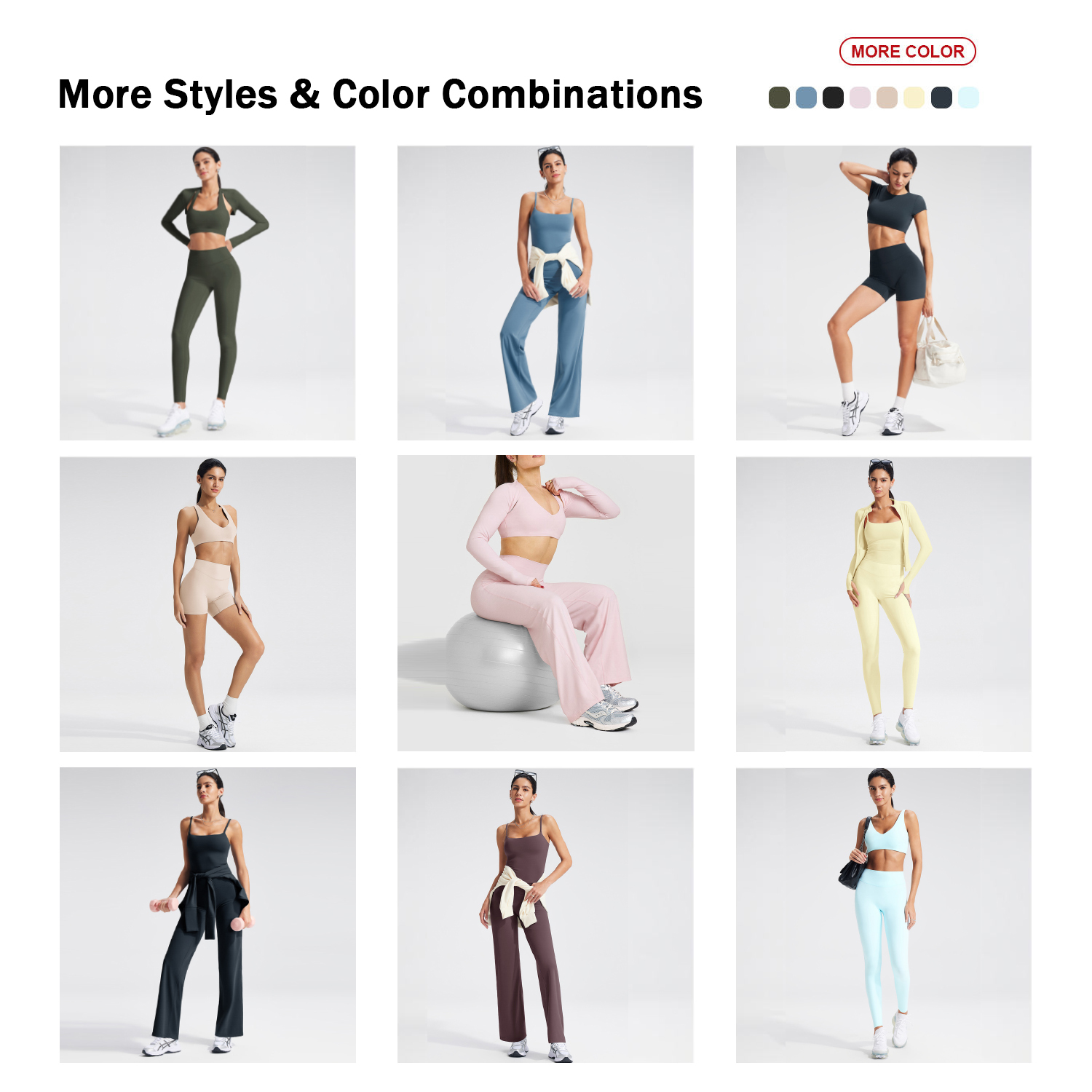 Long Sleeve Organic Cotton Yoga Set 3