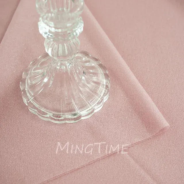Soft Pink Boho Gauze Table Runner 3