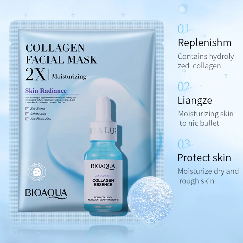 BIOAOUA 20-teiliges Gesichtsmasken-Set 4 Arten Feuchtigkeitsspendende Tuchmasken mit 4