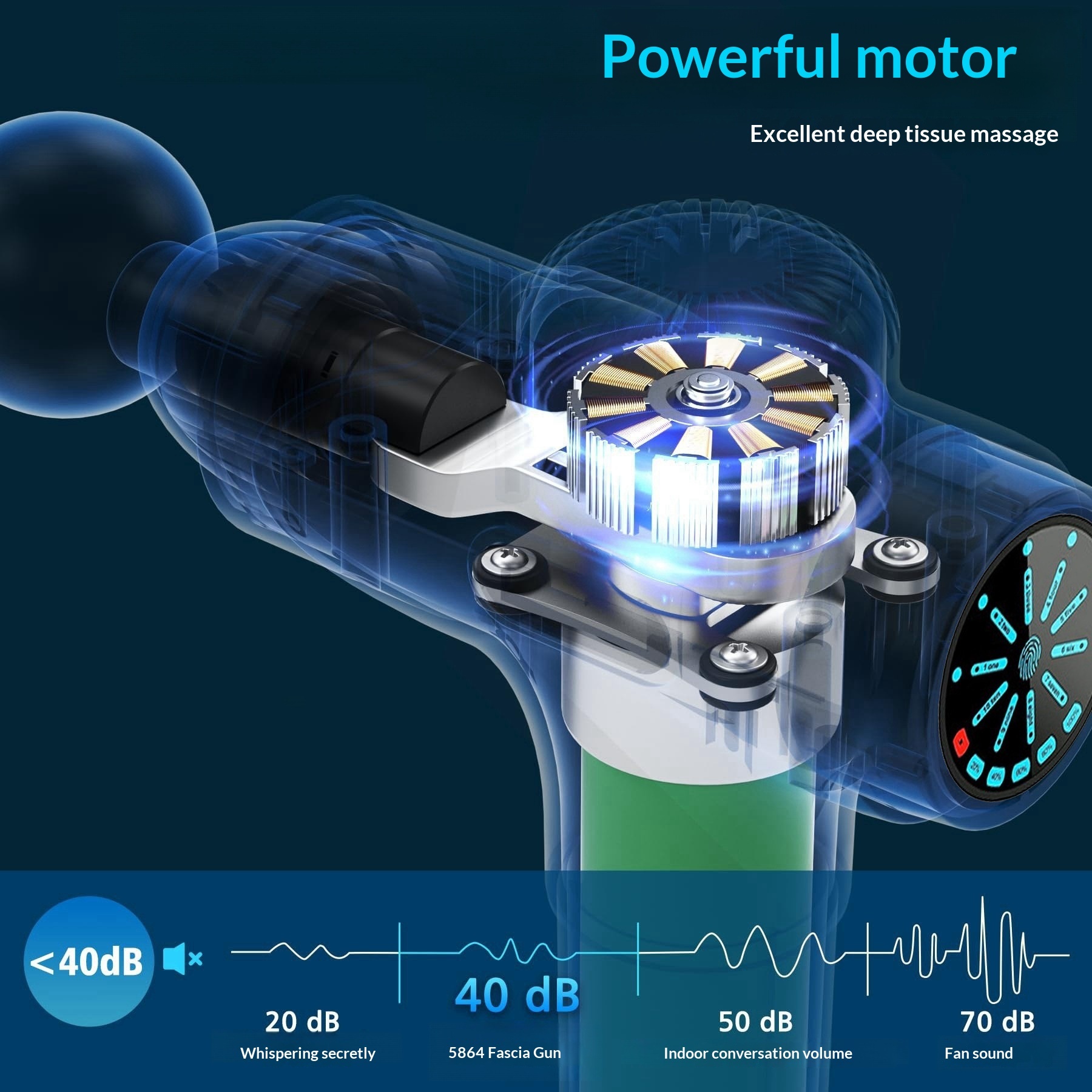 Mini Portable LCD Deep Tissue Massage Gun 4