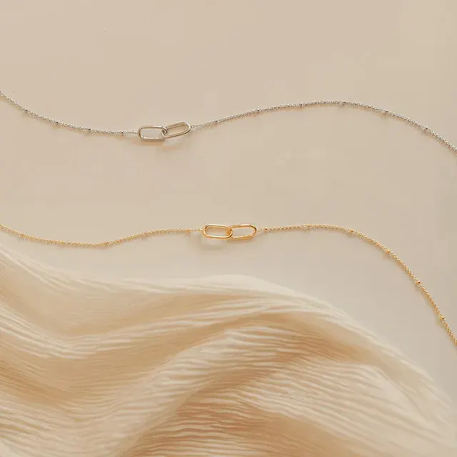 Minimalistische Geometrische Halskette für Damen 3