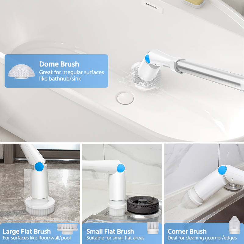 Cordless Electric Spin Scrubber Extension Handle 3