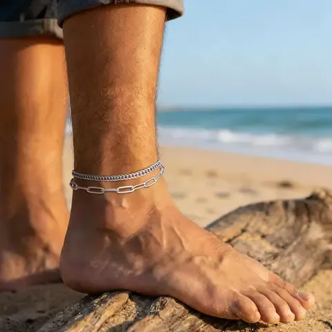 Men's Stainless Steel Anklet