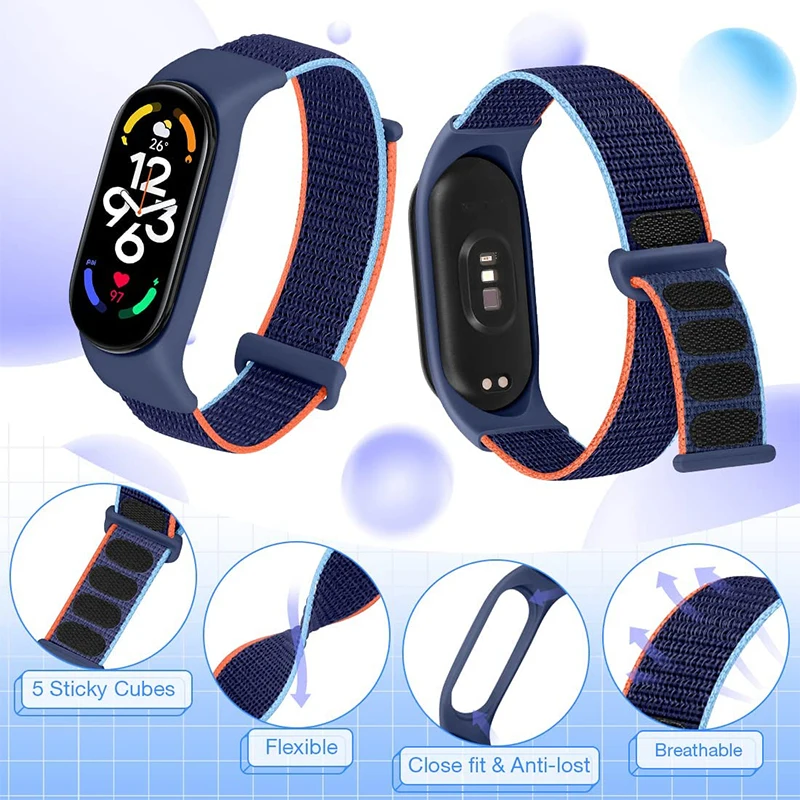 Nylon Replacement Strap for Xiaomi Mi Band 7 3