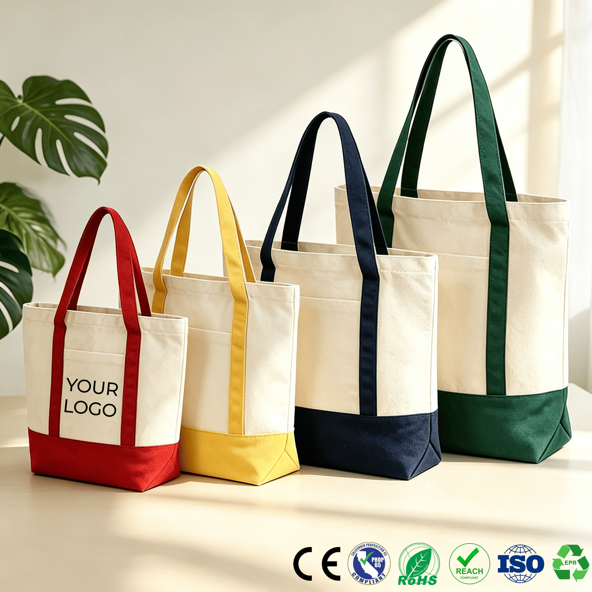 Eco Canvas Tote Bag Recycled Cotton