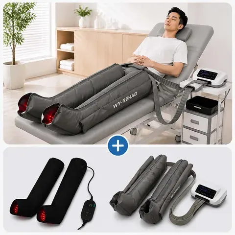 VU 8-Chamber Pneumatic Compression Boots With Infrared Heat