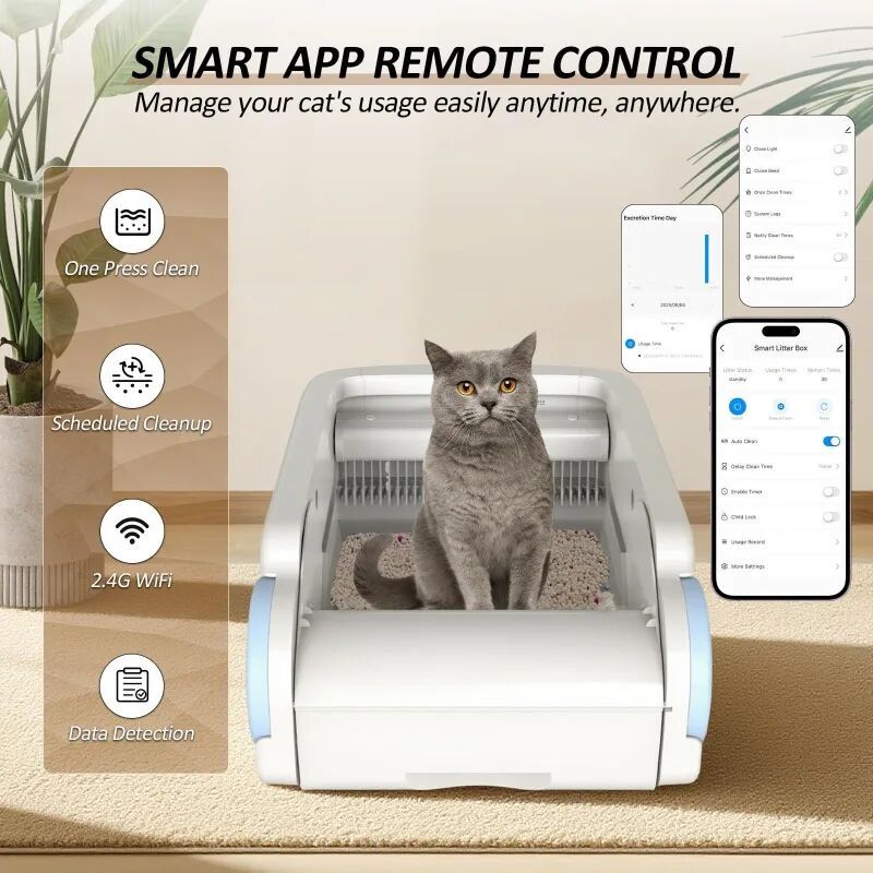 Elecpet Smart App Control Self-Cleaning Automatic Open- Cat 4