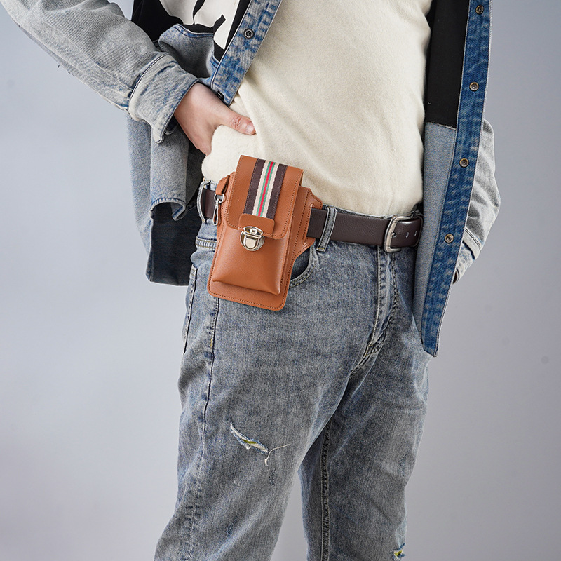 Luxuriöses Leder-Handyhalfter für Gürtel 4