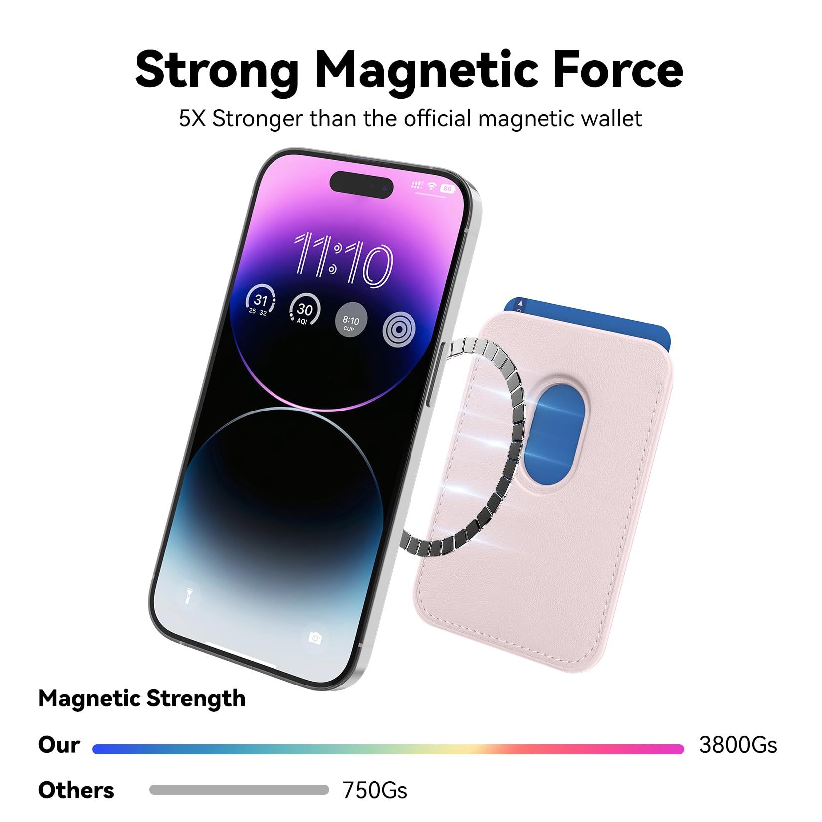 Magnetic PU Card Bag Phone Case Wallet Fashion 2