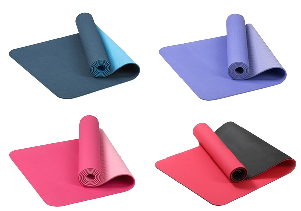 Double Layer Extra Thick TPE Yoga Mat Non 4