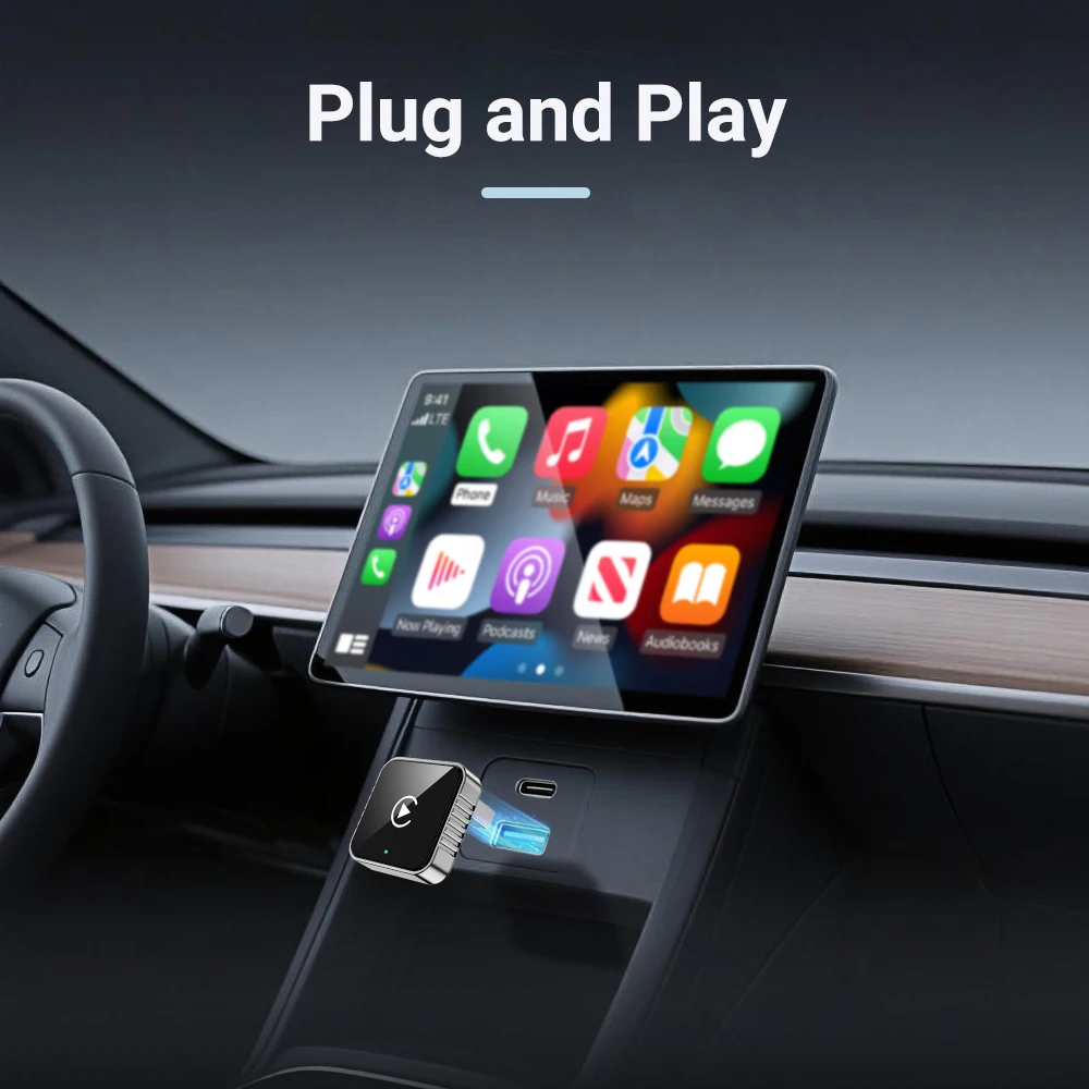 Wireless CarPlay Dongle with Android Auto 2