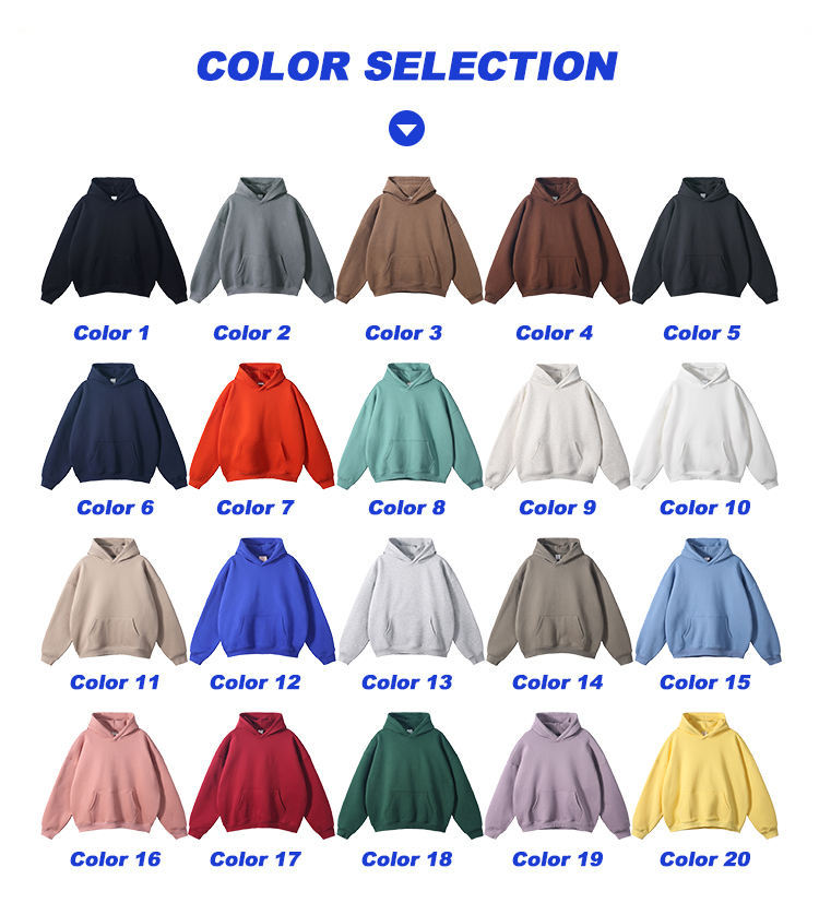 Oversized Men's Heavyweight Cotton Fleece Hoodie 2
