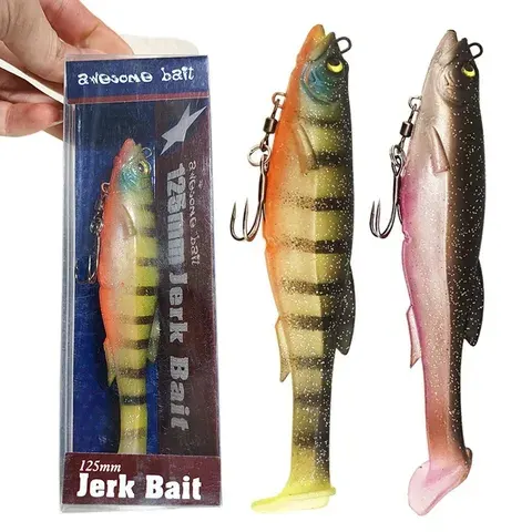 Realistic Paddle Tail Swimbait for Pike