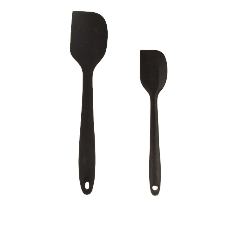 Black BPA-Free Silicone Spatula Set