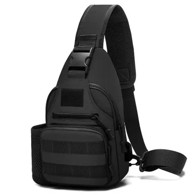 Canvas-Rucksack mit USB-Gürteltasche