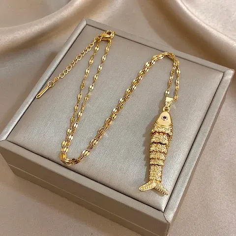 Fish Pendant Necklace