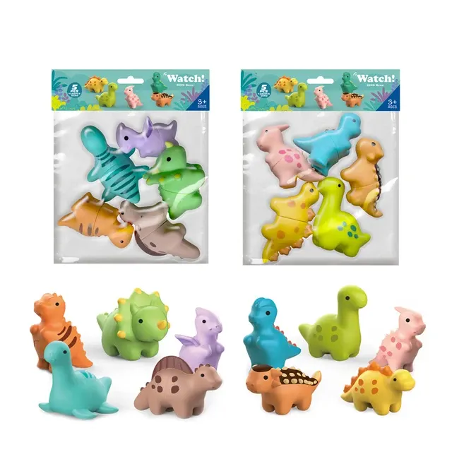Farm Animal and Dinosaur Bath Toy Set 4