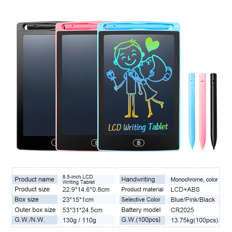 Portable 8.5 Inch Educational Kids Doodle Board 2