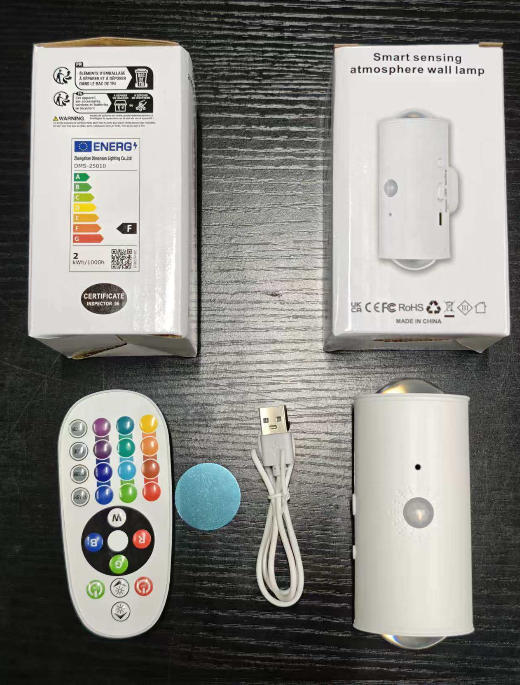 Rechargeable RGB Motion Sensor Mini Cabinet Lamp LED