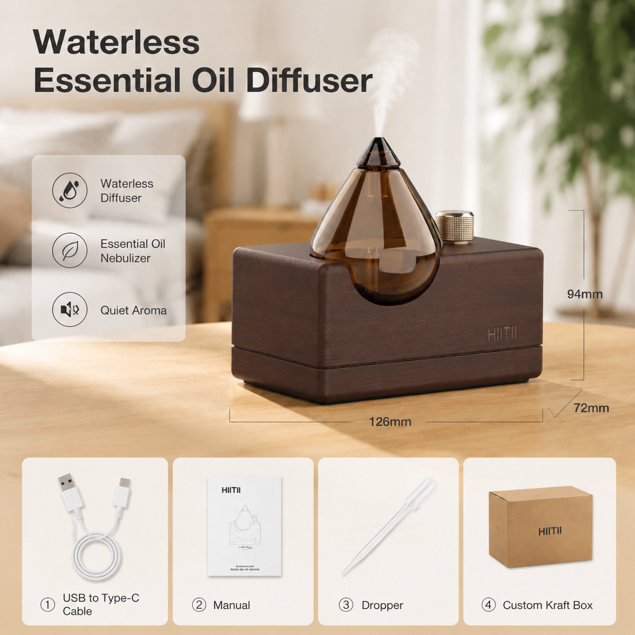 Rechargeable Waterless Travel Aroma Diffuser 4